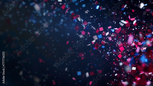 Fototapeta Abstract confetti background with room for copy