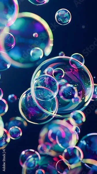 Fototapeta abstract background with bubbles