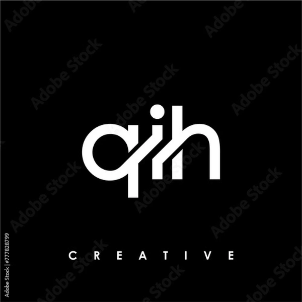 Obraz QIH Letter Initial Logo Design Template Vector Illustration