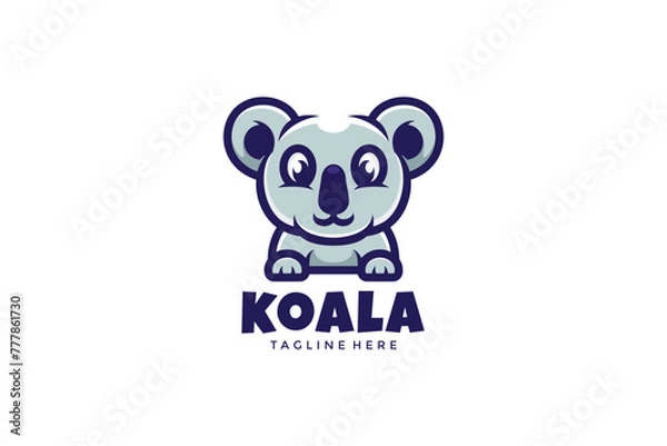 Fototapeta Koala Logo Design Vector Template.eps