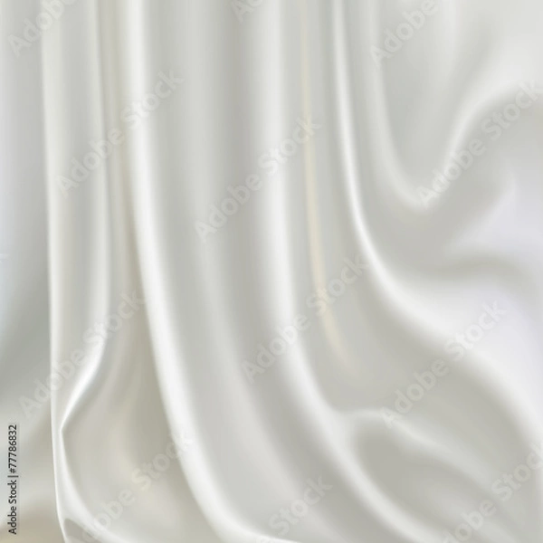 Fototapeta white silk