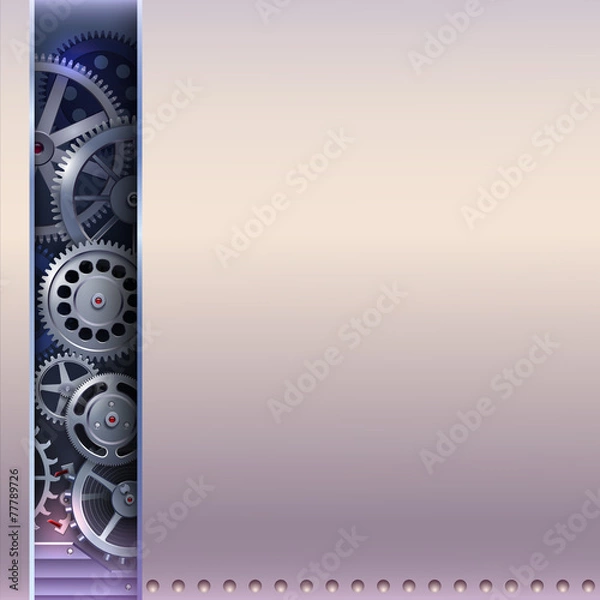Fototapeta Abstract background with gears