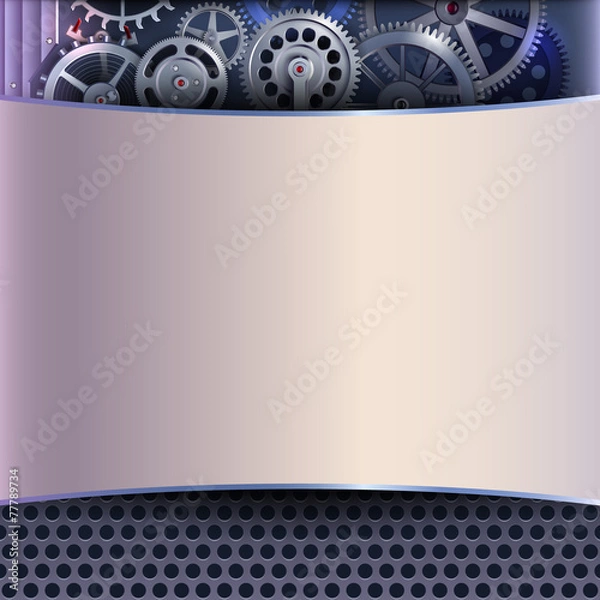 Fototapeta Abstract background with gears
