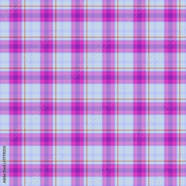 Obraz Blue, purple seamless tartan cloth pattern