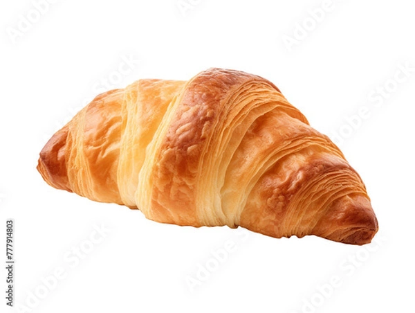 Fototapeta croissant food isolated