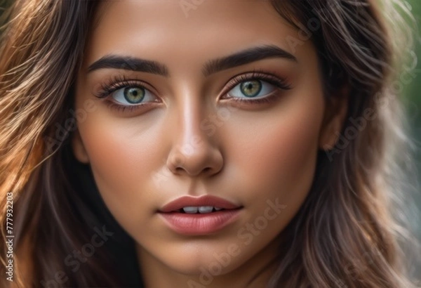 Obraz A Portrait Of Breathtakingly Gorgeous, Exotic, Beautiful Woman.
