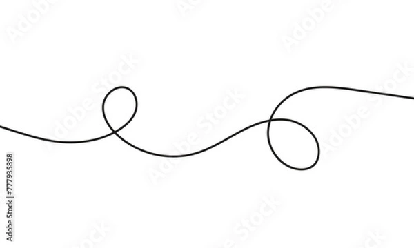 Fototapeta wavy line pattern with curvy abstract squiggles in a psychedelic wiggle design. isolated on transparent background.