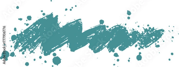 Fototapeta Ink brush stroke, paint brush, Paint ink brush stroke for text. Grunge splashes, dirt stain, grunge spray, drops bolts. Vector