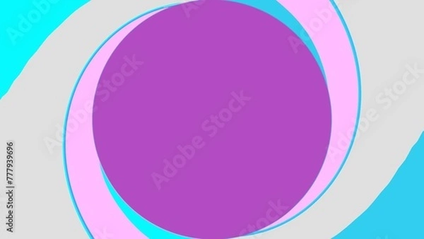 Obraz Colorful abstract background with a large circle image frame in the center