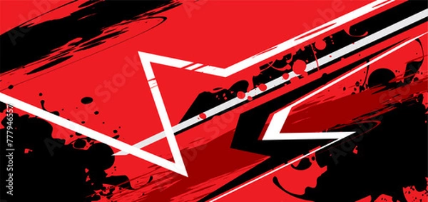 Obraz racing background vector template abstrack