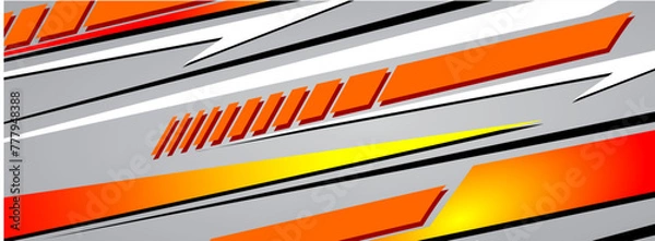 Obraz template livery vehicle stripes background