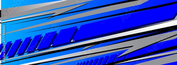 Obraz template livery vehicle stripes background