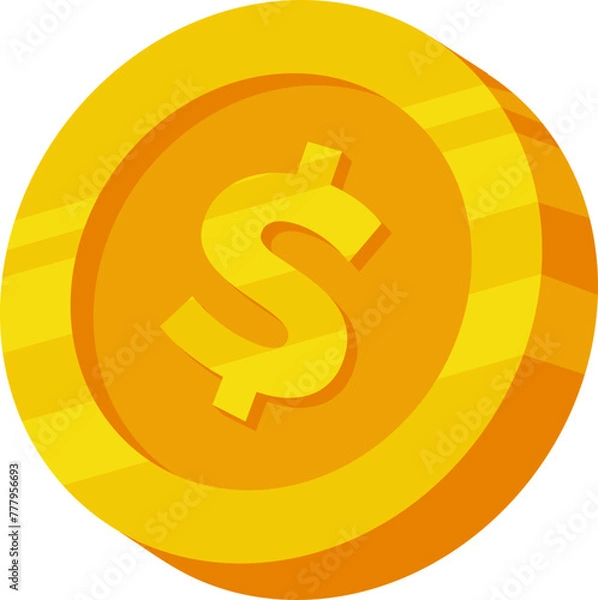 Obraz Gold Coin Illustration