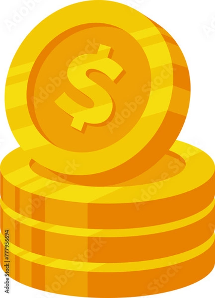 Obraz Gold Coin Illustration