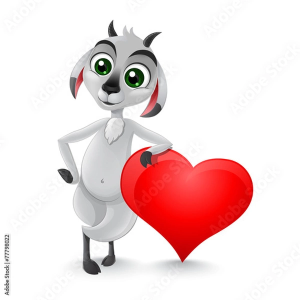 Obraz Valentine goat