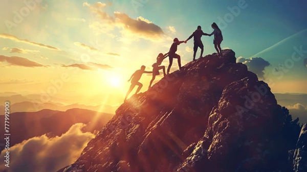 Obraz Teamwork and Dedication: The Winning Combination for Success.