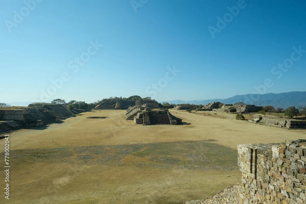 Fototapeta Monte Alban Meksyk strefa archeologiczna 