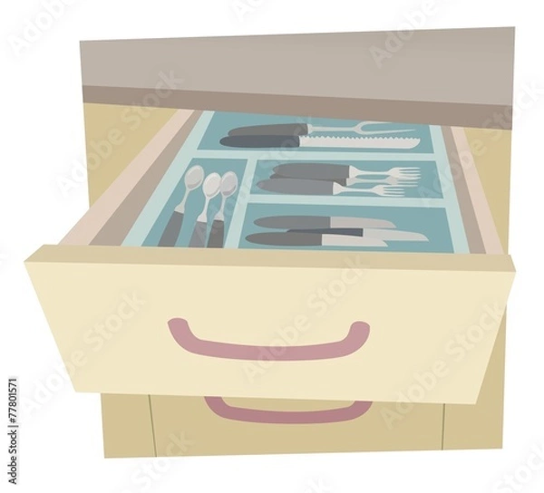 Obraz cutlery drawer