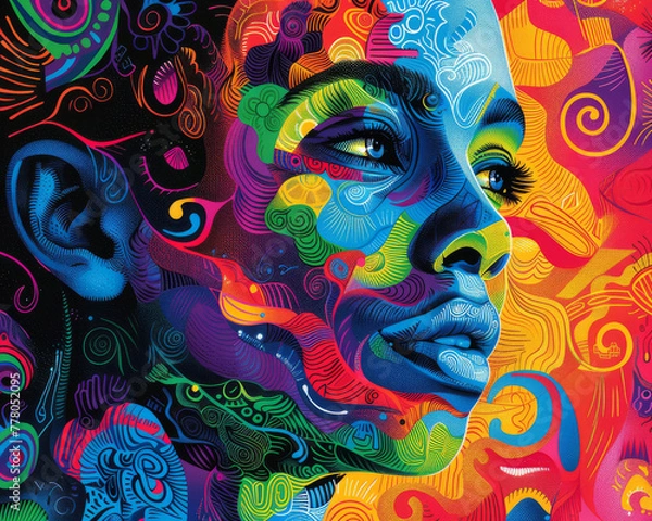 Fototapeta Design a vibrant and inclusive artwork celebrating the diversity and empowerment of the LGBTQ community