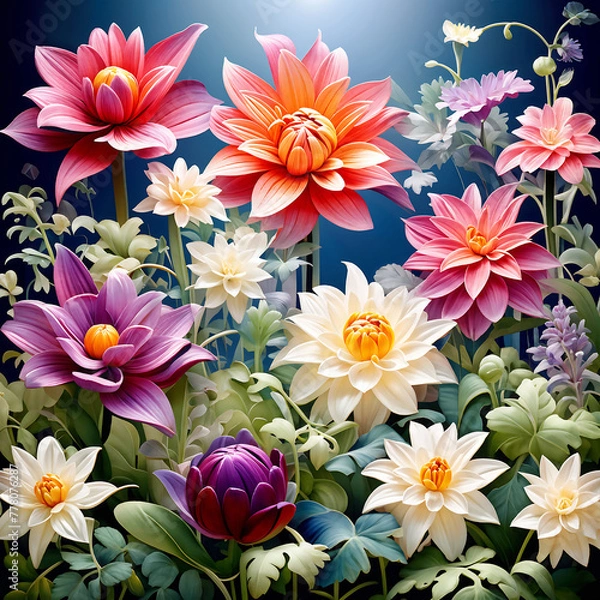 Fototapeta floral background