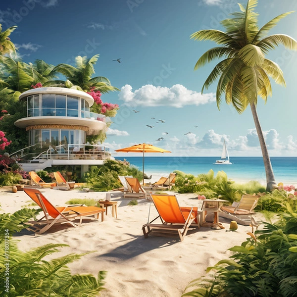 Fototapeta beach resort