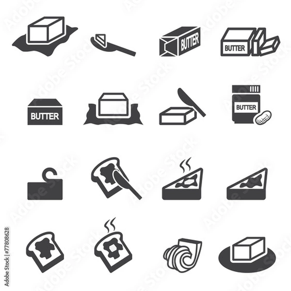 Obraz butter icon