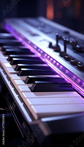 Obraz a close up of a piano