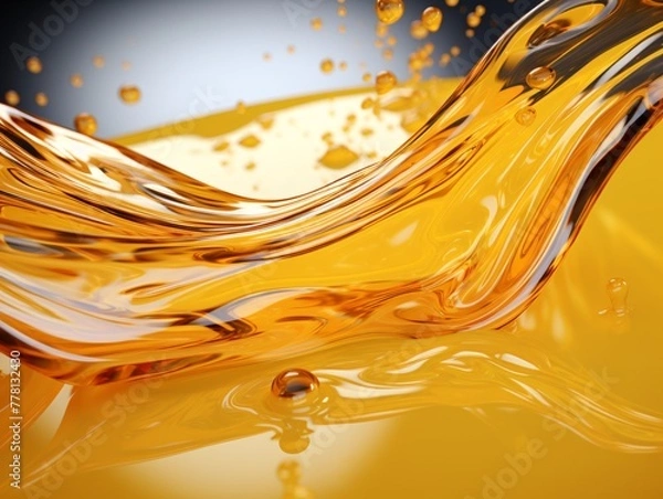 Obraz a close up of a liquid