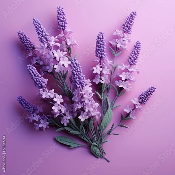 Obraz a bunch of purple flowers