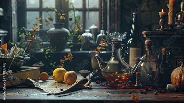 Fototapeta fashioned cafe