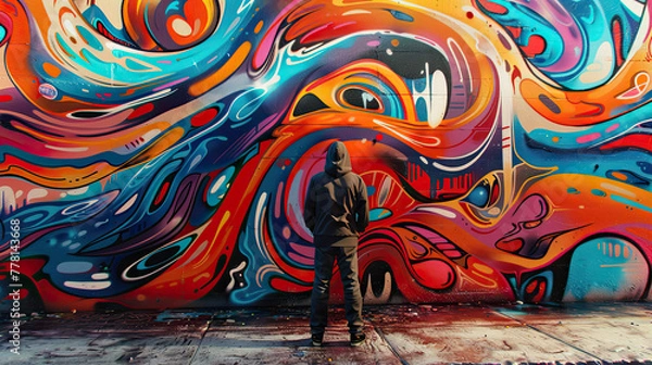 Obraz graffiti on wall