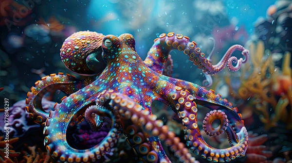 Obraz octopus in the sea