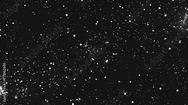 Fototapeta empty star field in deep space, in the style of comics. AI generative