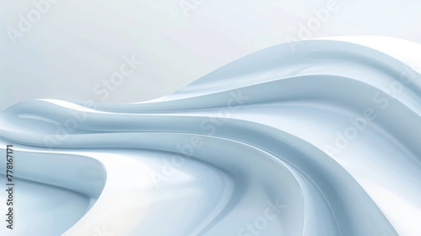 Obraz Serene blue waves abstract background