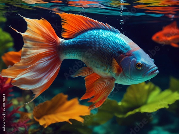 Obraz goldfish in aquarium