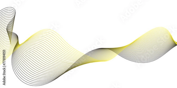 Obraz abstract background , wave pattern illustration , digital art , vector illustration 