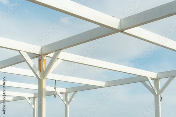 Obraz building with blue sky