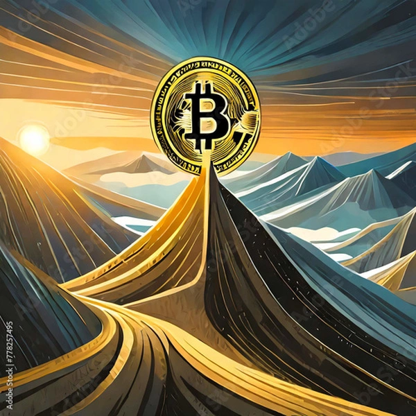 Obraz 치솟는 비트코인의 힘