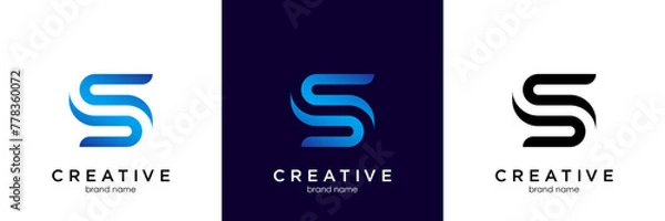 Obraz Letter S logo icon design template elements