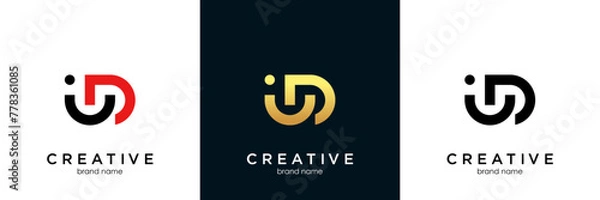 Obraz ID Letter Identity Monogram Logo