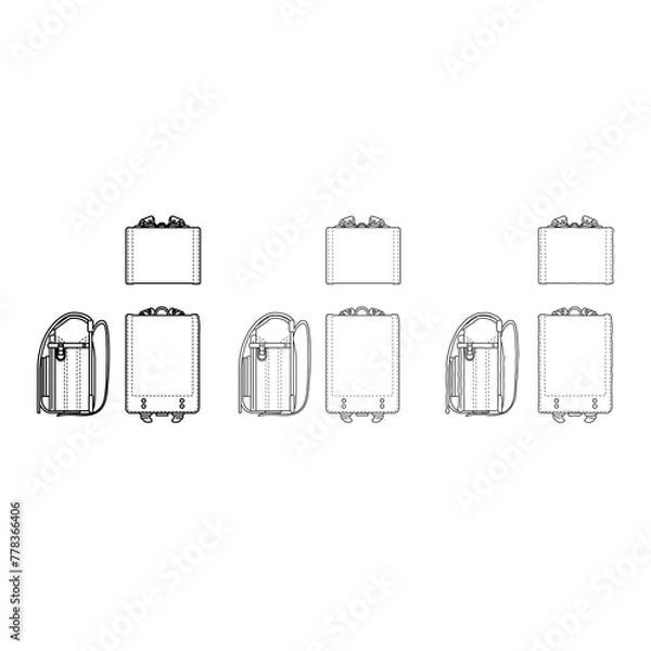 Obraz ランドセルイラスト