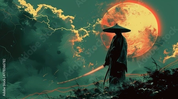 Obraz Lunar Samurai