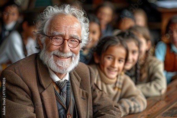 Obraz Teacher's day. Education concept. 