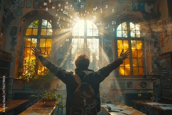 Obraz Teacher's day. Education concept. 