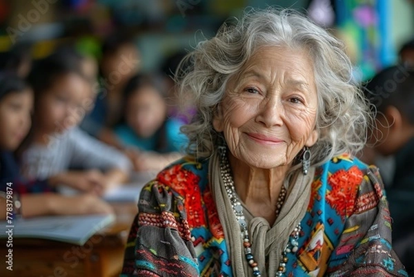 Obraz Teacher's day. Education concept. 