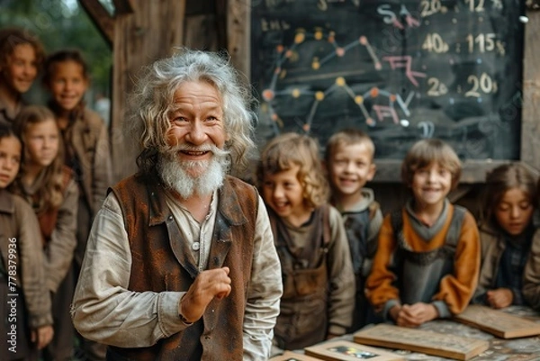 Obraz Teacher's day. Education concept. 