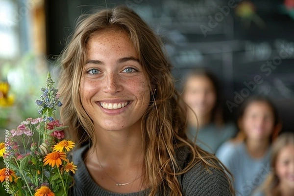 Obraz Teacher's day. Education concept. 