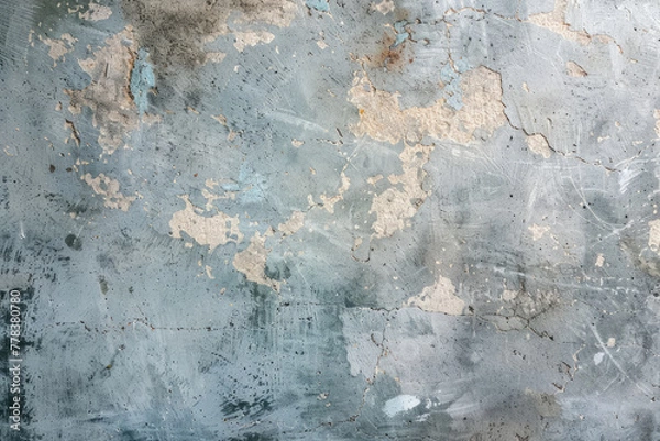 Fototapeta A minimalist texture of concrete with subtle scratches and imperfections, 2d flat color illustrate style