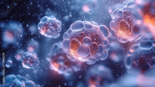 Obraz Bubbling Microbial Universe