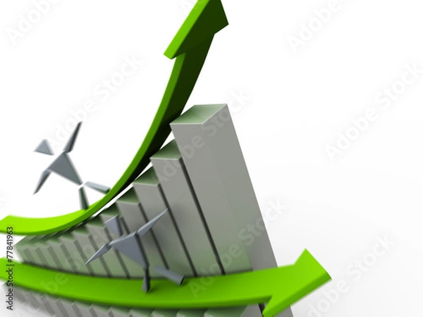 Obraz Stock Rising Surf 3D Motion